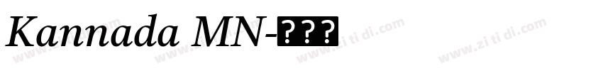 Kannada MN字体转换 Kannada MN字体转换